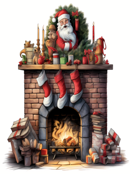 Christmas Fireplace,Others PNG Clipart - Royalty Free SVG / PNG